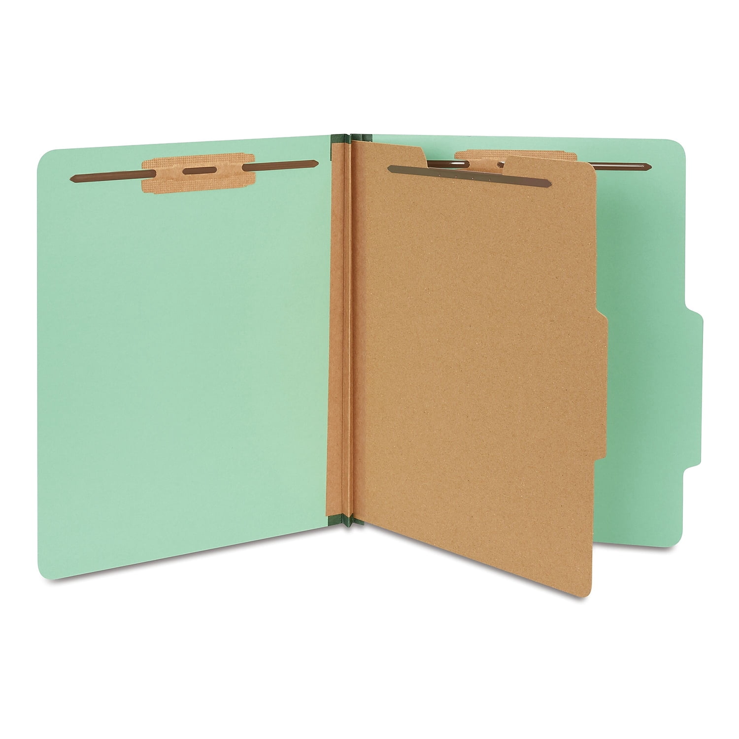 Stapled Folder Staples Pressboard Classification Folder 1-Divider 1.75