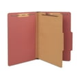 thumbnail image 1 of Staples Pressboard Classification Folders 2/5Cut Top Tab Legal 1 Div Red 10/BX 807774, 1 of 5