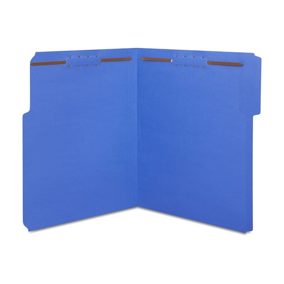 Staples Reinforced Classification Folder 2" Expansion Letter Size Blue 100/Carton ST18342-CCVS