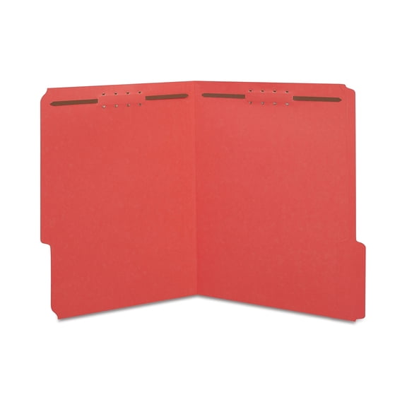 Staples Reinforced Classification Folder 2" Expansion Letter Size Red 100/Carton ST18345-CCVS