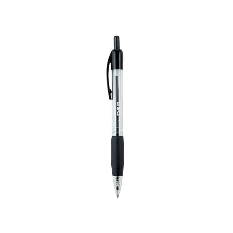 Staples Retractable Ballpoint Pens Fine Point Black Ink 36/Carton 50786-ccvs