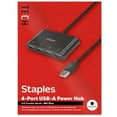 thumbnail image 1 of Staples TECH 4-Port USB 2.0 Hub Black (ST62379), 1 of 8