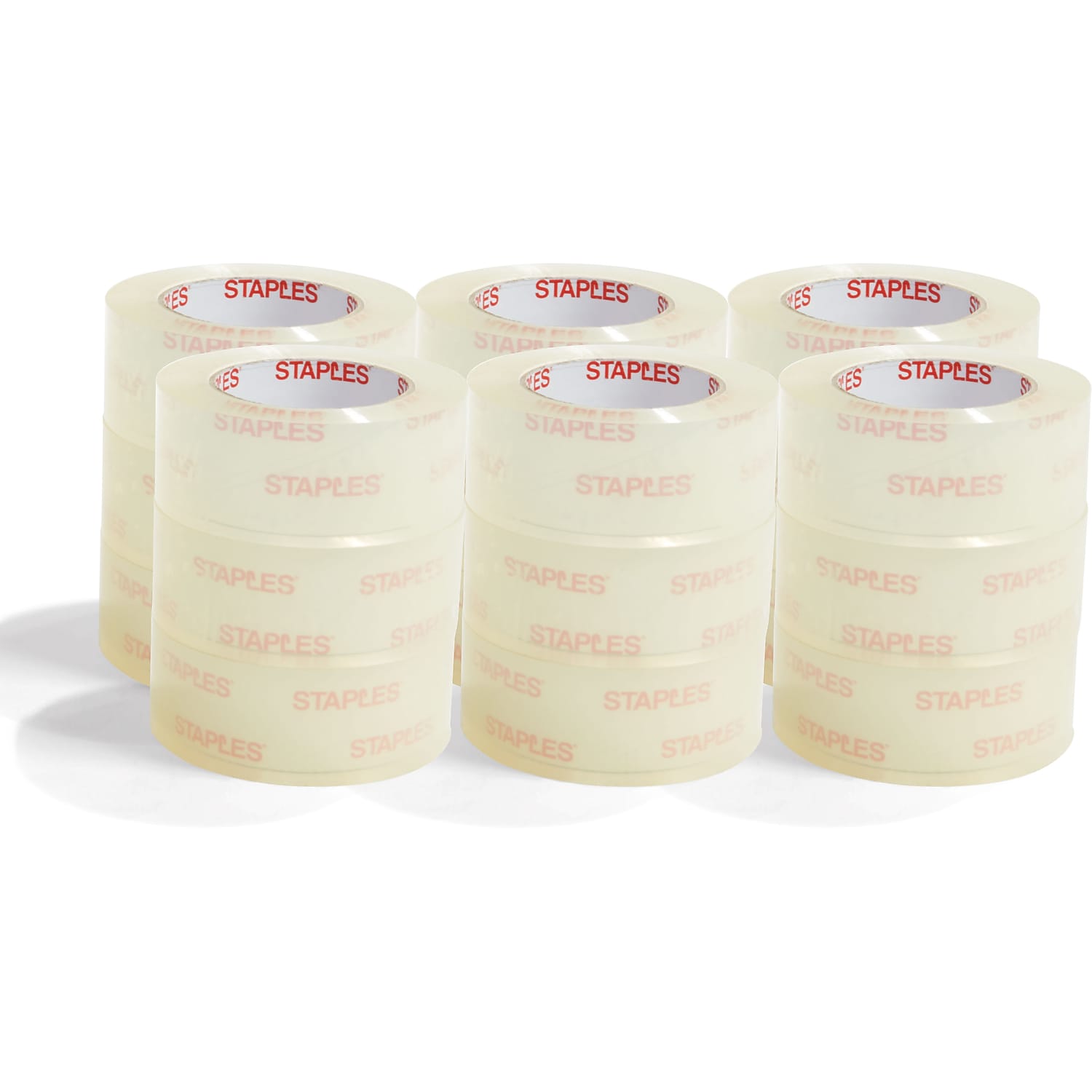 Staples Heavy Duty Packing Tape 1.88" x 54.6 Yds Clear 18/Rolls (ST52215-CC)