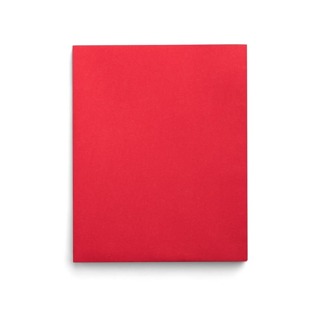 Staples School Grade 2 Pocket Folder Red 25/Box 27532CC