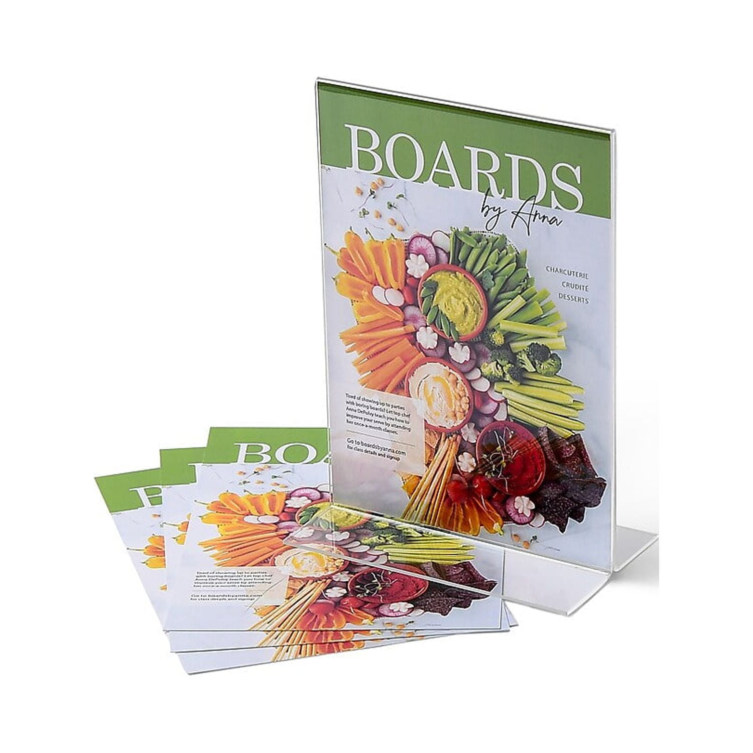 Staples Sign Holder 5 x 7 Transparent 913915