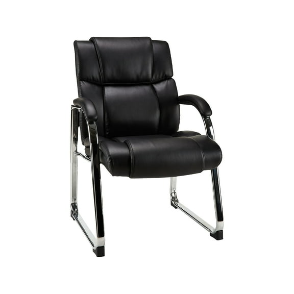 Staples Sonada Faux Leather Guest Chair Black 2/Pack 28364-CCVS