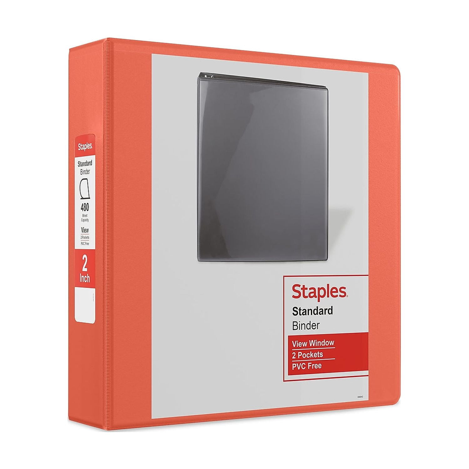 Staples Better 3-Inch D 3-Ring View Binder Pink (15128-US) 55890/15128 
