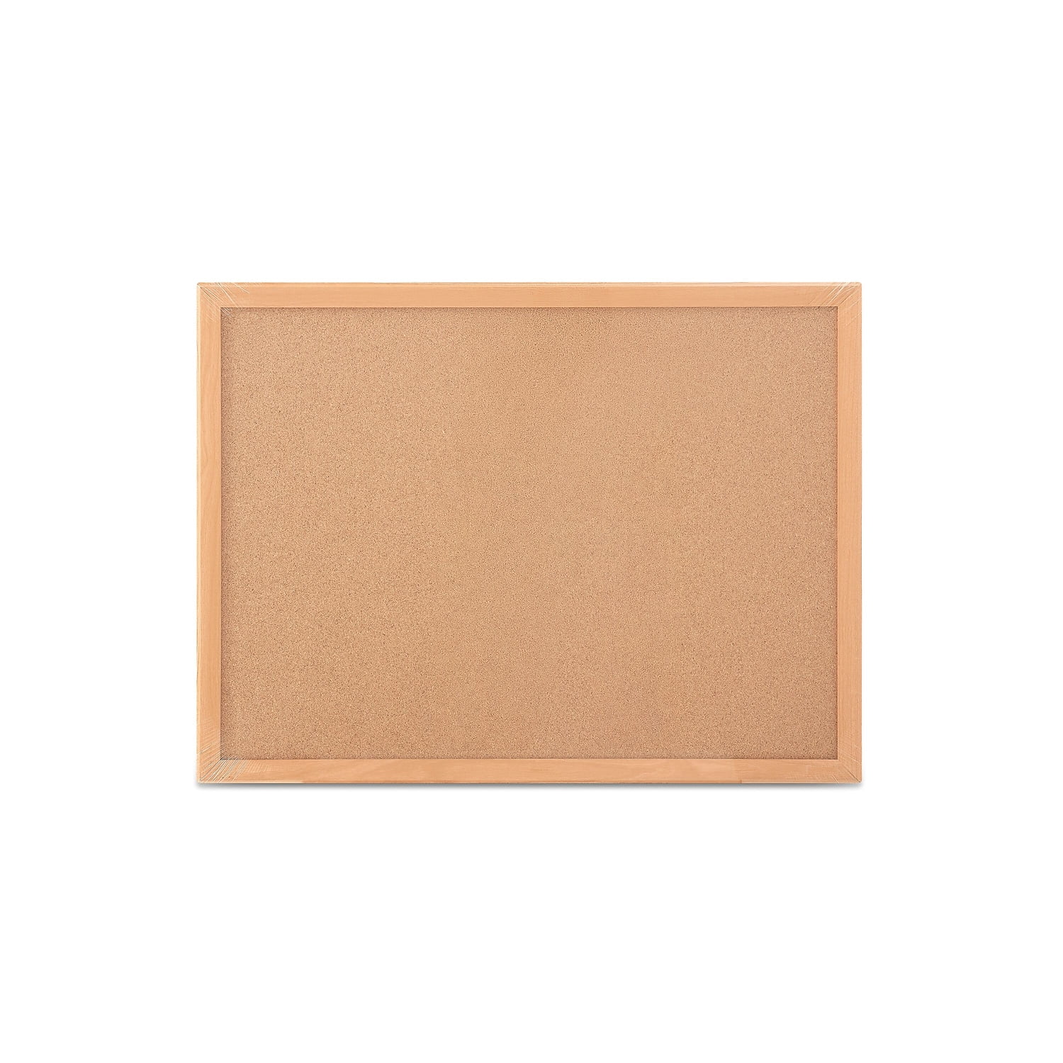 Staples Standard Cork Bulletin Board Oak Finish Frame 2'W x 1.5'H 52460/28669