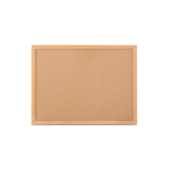 Staples Standard Durable Cork Bulletin Board Oak Frame 2'W x 1.5'H 2/Pack ST52460-CCVS