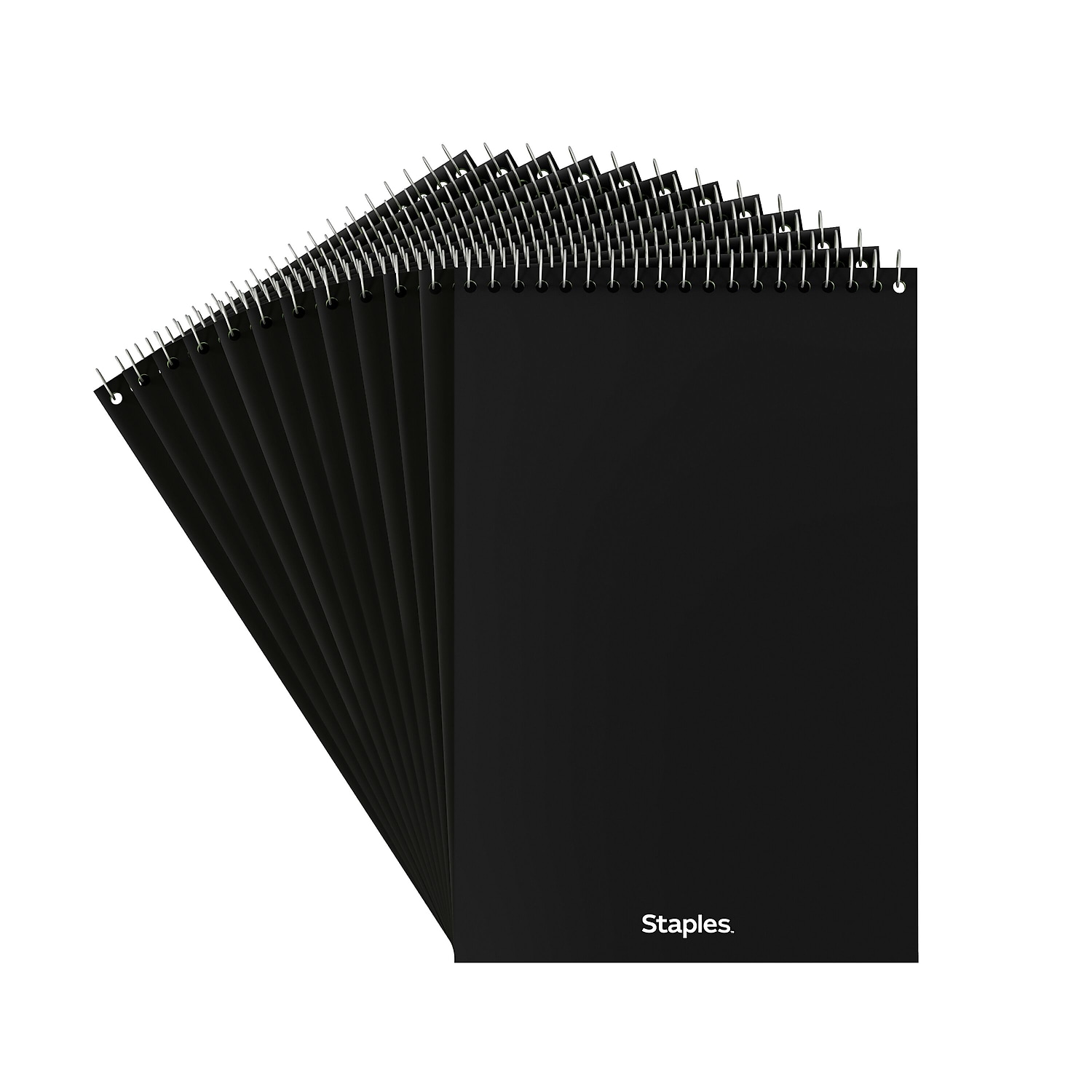 Staples Steno Pads 6" x 9" Gregg Ruled Green 80 Sheets/Pad 72 Pads/Carton (TR57353CT)
