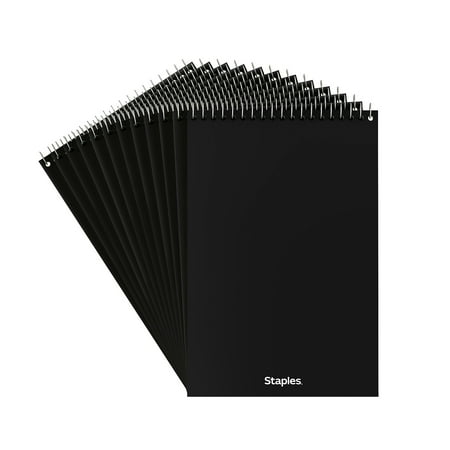 Staples Steno Pads 6" x 9" Gregg Ruled Green 80 Sheets/Pad 72 Pads/Carton (TR57353CT)
