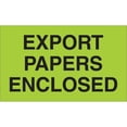 thumbnail image 1 of Staples Tape Logic Labels "Export Papers Enclosed" 3" x 5" Fluorescent Green 500/Roll LABDL2401, 1 of 4