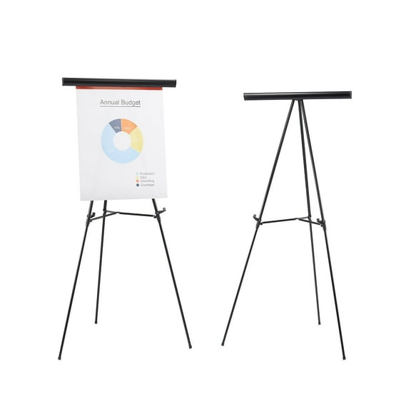 Staples Tri-Lite Display Easel Black Steel 2/Pack 61288-CCVS