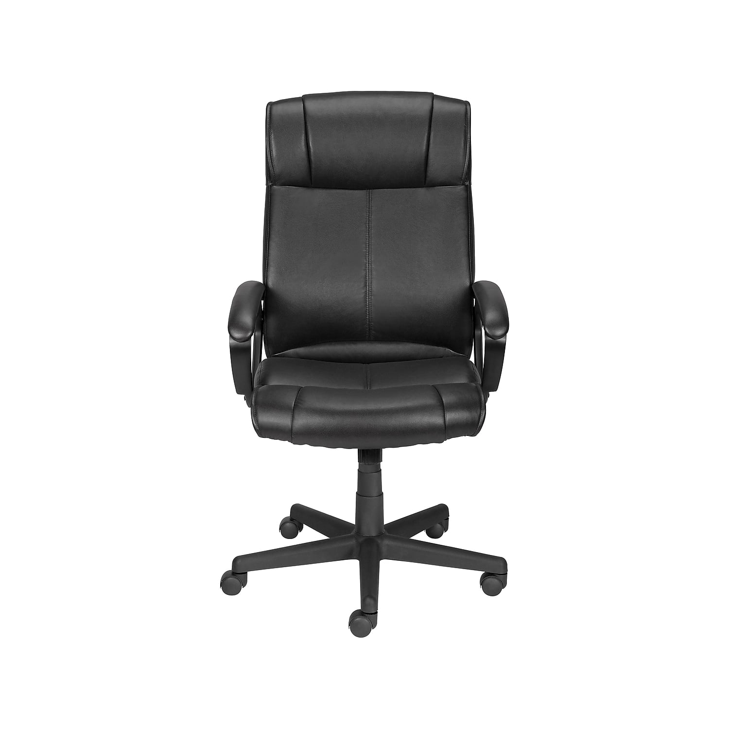 Staples Turcotte Luxura Faux Leather Computer and Desk Chair Black 2 Pack 61303 CCVS Walmart Business Supplies