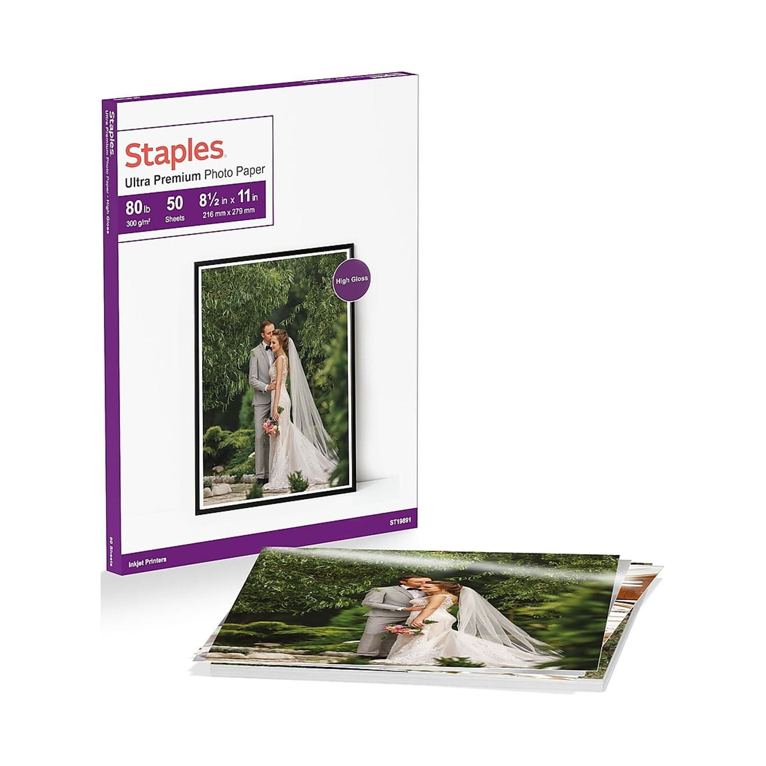 Staples Ultra Premium Matte Photo Paper 8.5 x 11 50/Pack (19895-CC)  718103138673