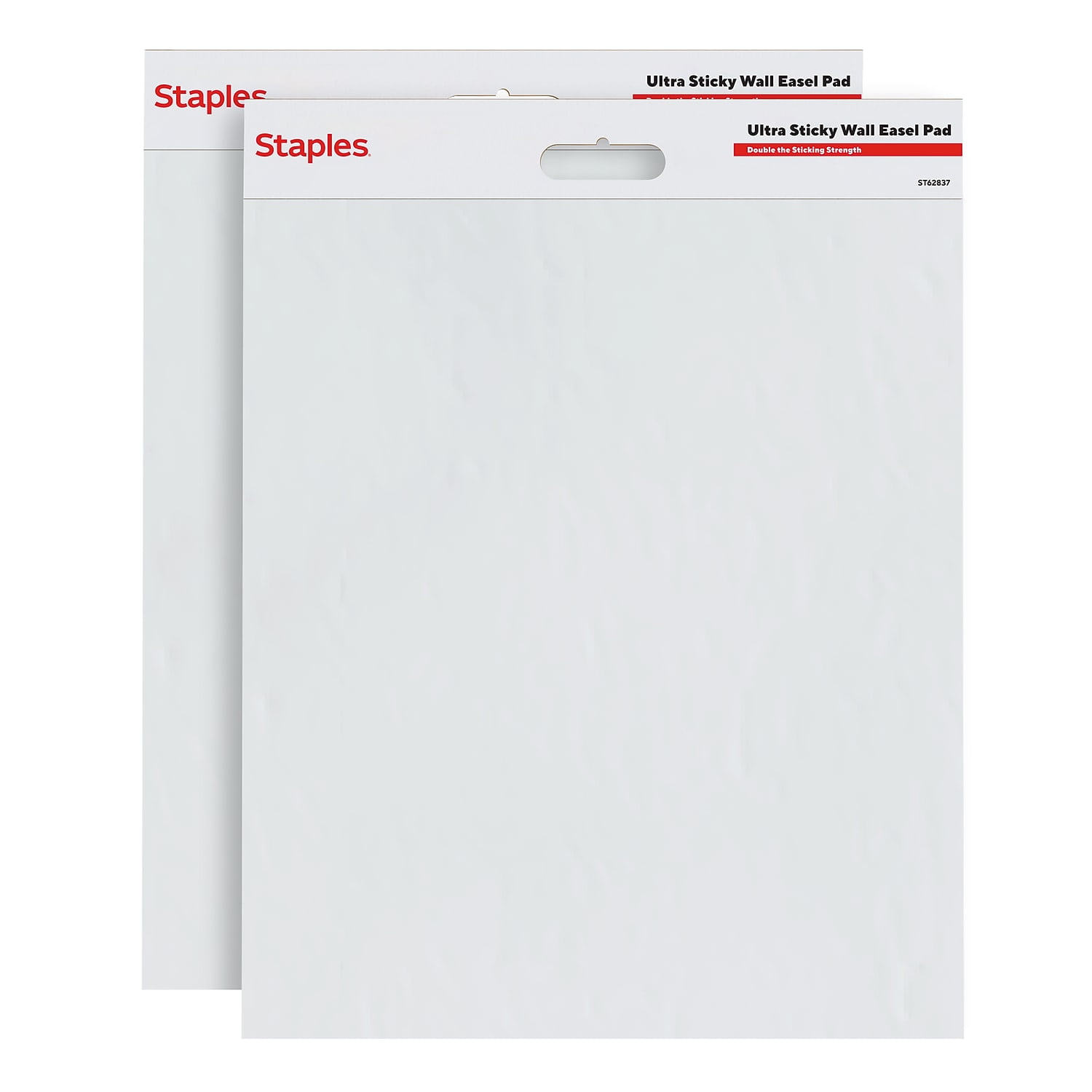 Staples Ultra Sticky Wall Easel Pad 20" x 23" 20 Sheets/Pad 2 Pads/Pack (ST62837)