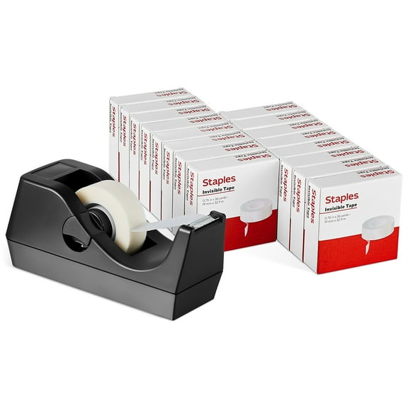 Staples Value Pack w/ 16 rolls of tape and Dispenser 52431-P16BD