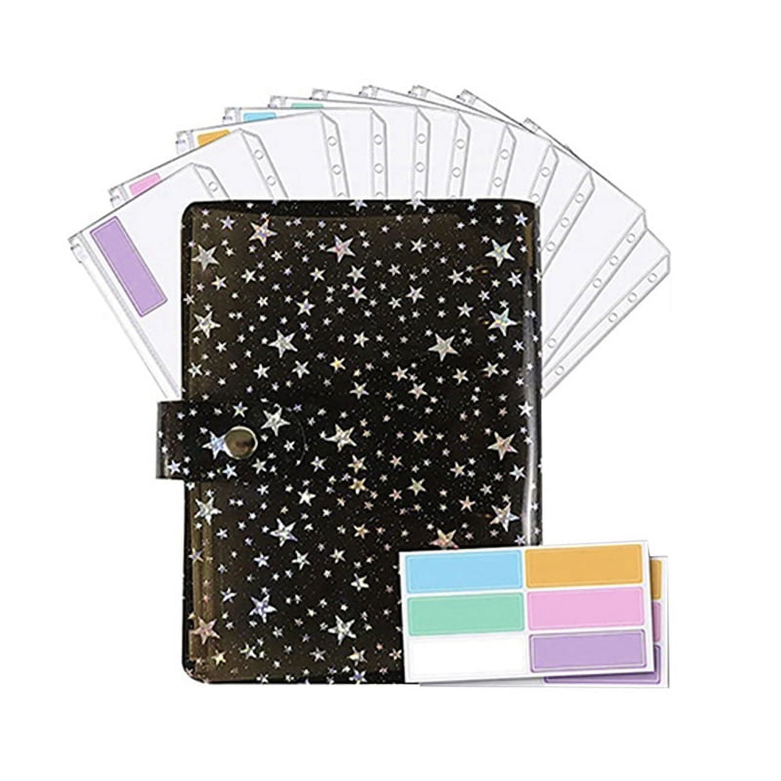 Star A6 Binder Sleeve, for Budgeting, Binder Pocket Cash Envelope