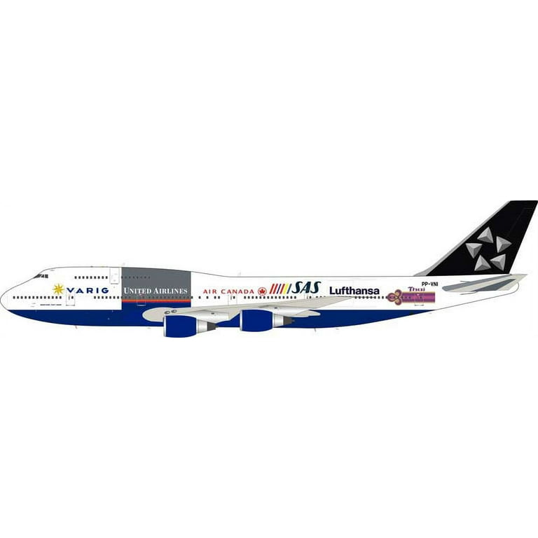 Star Alliance (Varig) Boeing 747-300 PP-VNI (1:200) - Walmart.com