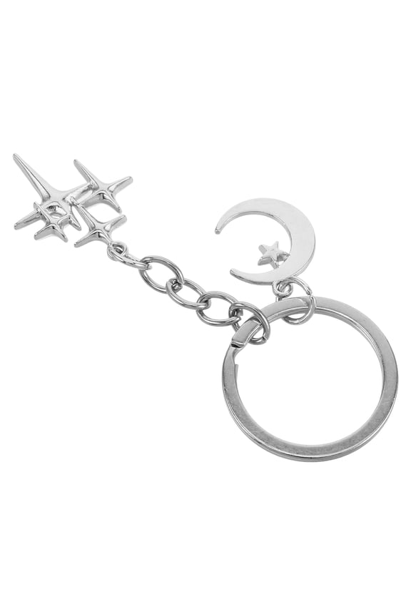 Backpack Accessories Storage Bag Stand Space Toys Cool Keychain Silver