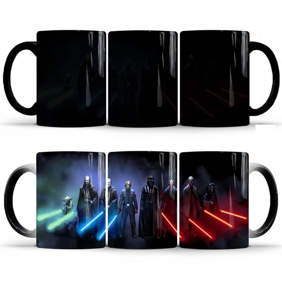 Star Anime Wars Changing Coffee Mug Heat-Sensitive Reactive Ceramic Cup Coffee Mug
