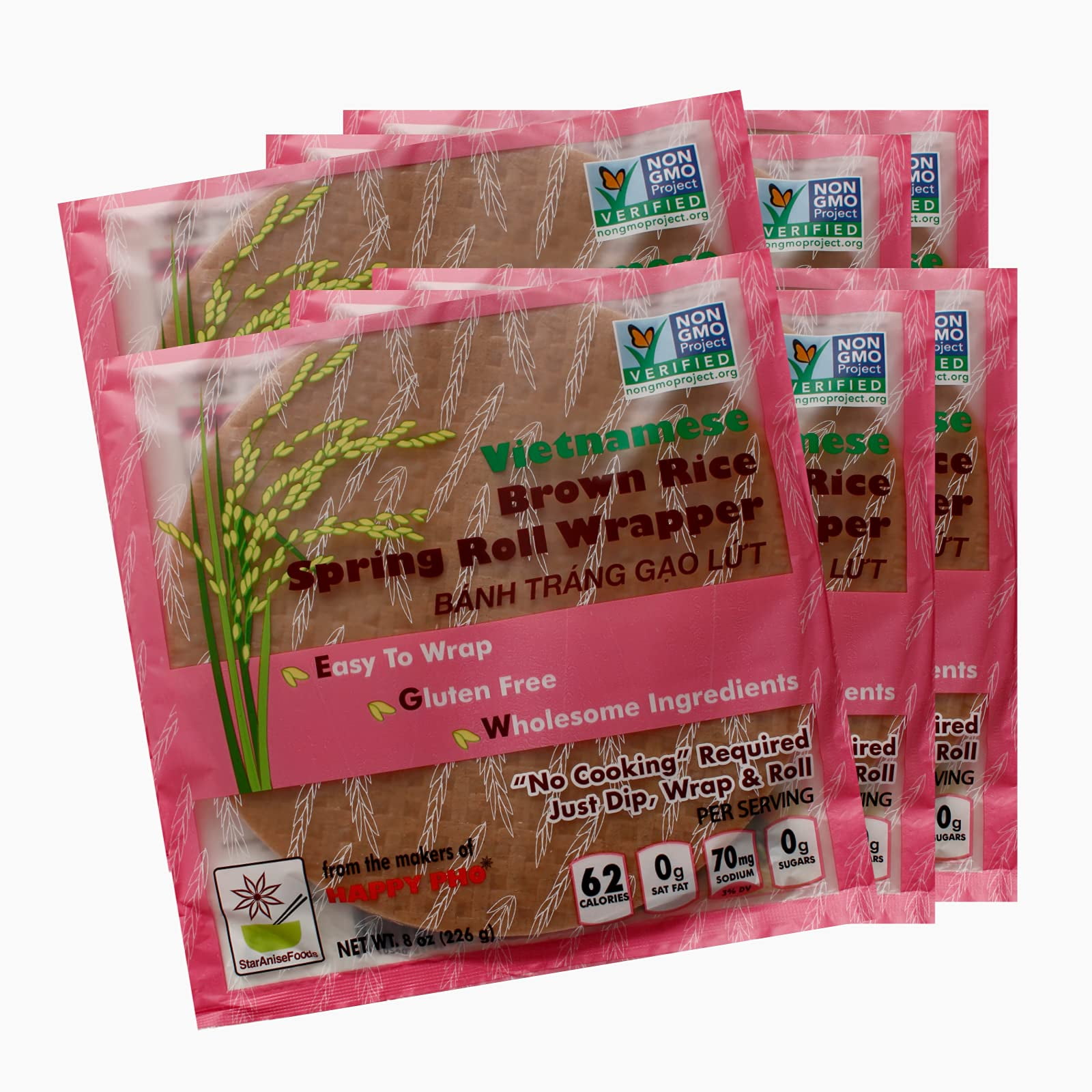 Meishi Vietnamese Gluten Free Spring Rice Paper Roll, 340gm (22 cm), Edible  Rice Paper Sheets