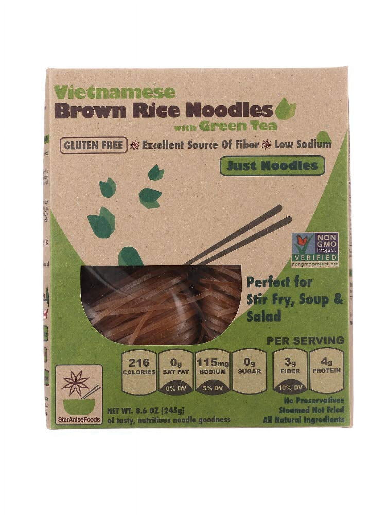 Star Anise Foods Vietnamese Brown Rice Noodles with Organic Green Tea