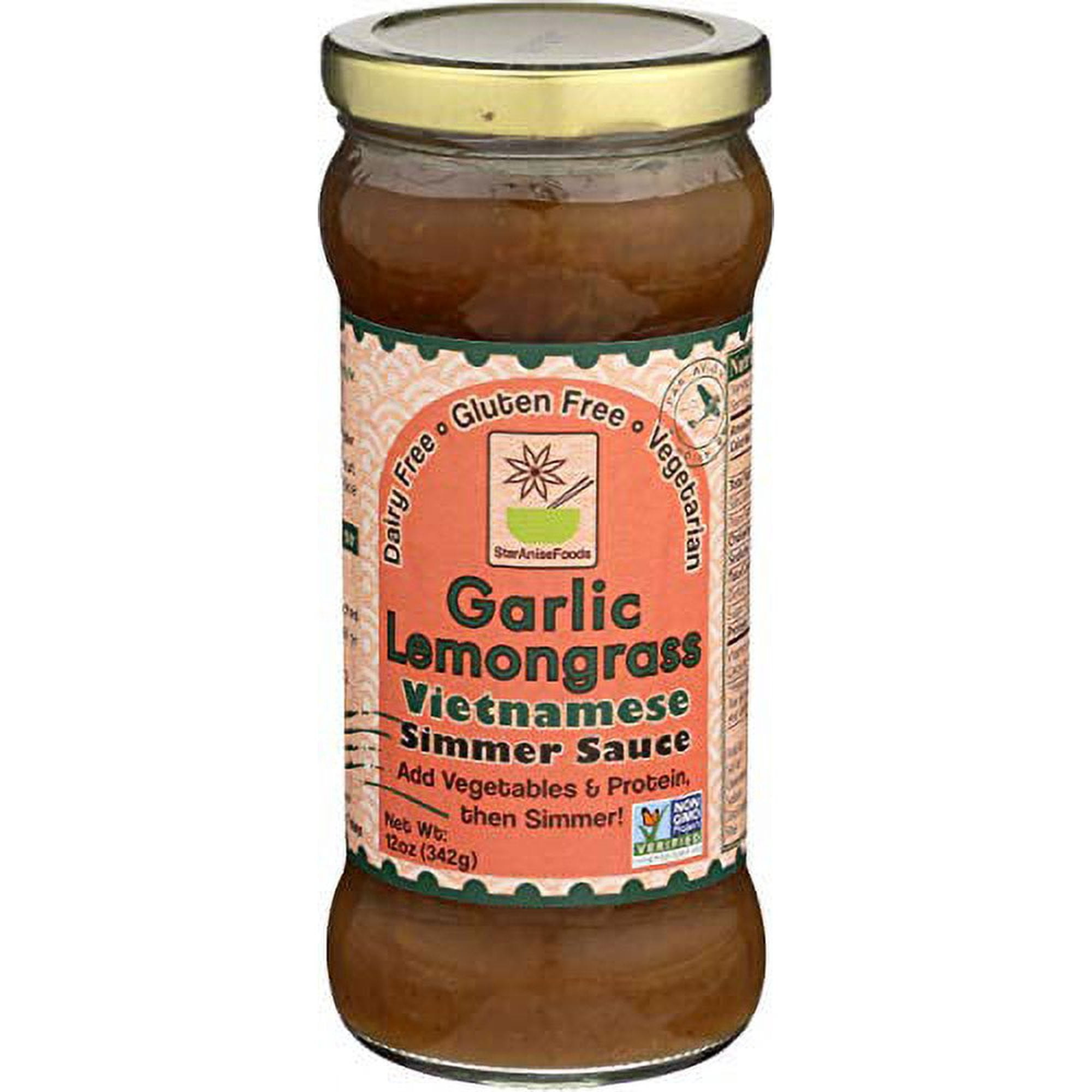 Star Anise Foods Vietnamese Simmer Sauce Garlic Lemongrass 12 oz Pack