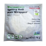 Star Anise Foods, Vietnamese White Rice Spring Roll Wrapper, Gluten Free Non GMO, 8oz