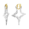 thumbnail image 1 of Star Bamboo Lucite Hoops, 1 of 1