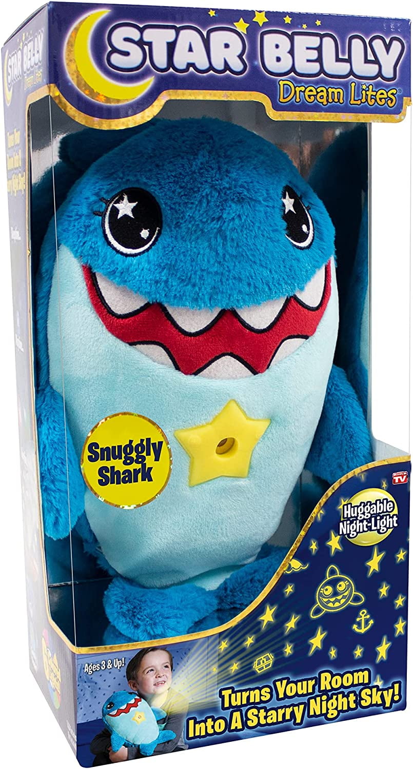 Star Belly Dream Lites Snuggly Shark, Stuffed Animal Night Light