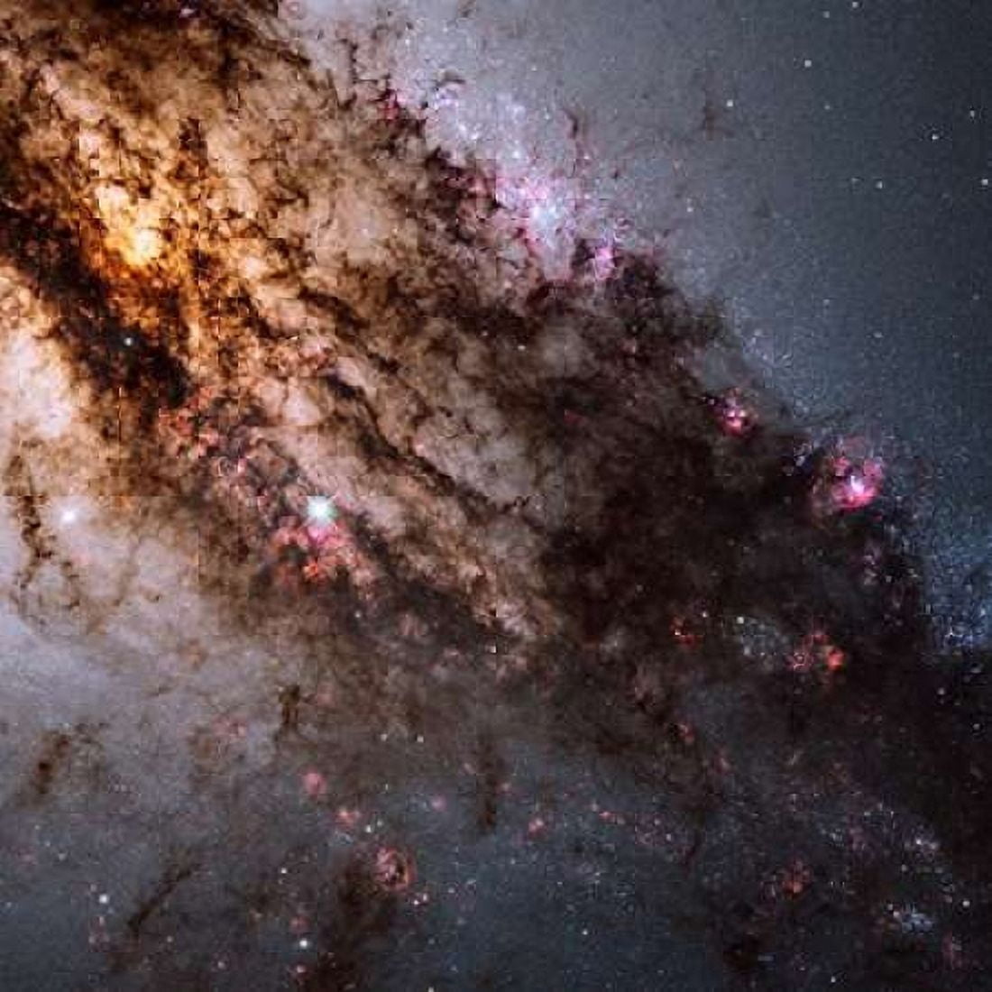 Star Birth in the Active Galaxy Centaurus A Canvas Art - NASA (24 x 24)