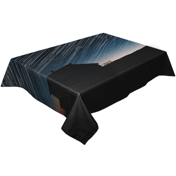 Star Black Table Cloth Waterproof Dining Tablecloth for Table Kitchen Decorative Coffee Cuisine Party Table Cover