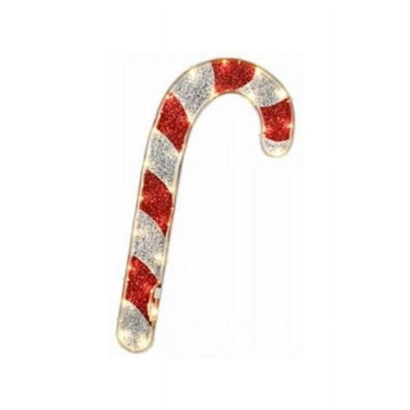 Star Bright 251979 18 in. Candy Cane Tape Light LED Christmas Window Decoration