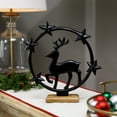 thumbnail image 1 of Northlight Star Bright Metal Reindeer Christmas Decoration - 12", 1 of 6