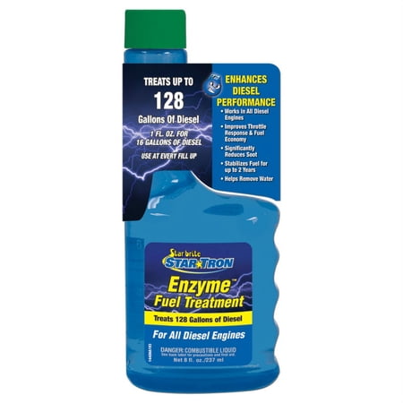 Star Brite 14408 Startron Enzyme Fuel Treatment Additive w/Diesel Formula, 8 Oz, Each