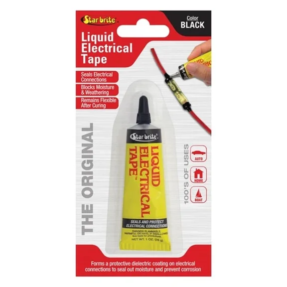 Star Brite 4 In. W X 7 In. L Black Vinyl Liquid Electrical Tape