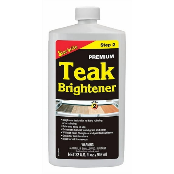 Star Brite Teak Brightener Liquid 32 oz, 2PK