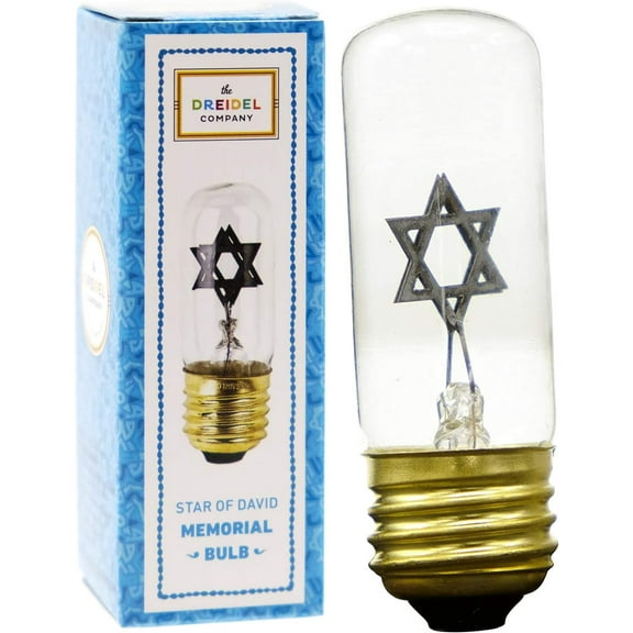 Star Bulb Replacement for Yahrzeit Lamp Fixtures to Memorialize a Loved One