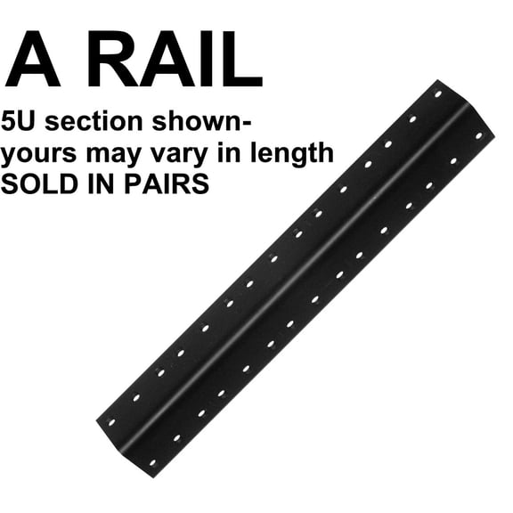 Star Case 22U Aluminum Rack Rail (pair)