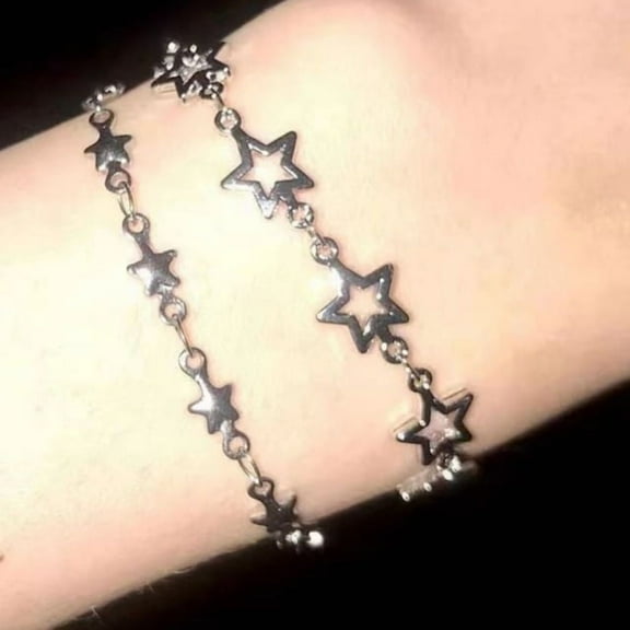 Star Chain Y2g Hot Girl Stainless Steel Fashionable Twin Bracelet Niche