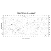 Star Chart Poster Equatorial Sky 24Inx36In Art Poster 24x36 Multi-Color Square Adults Best Posters