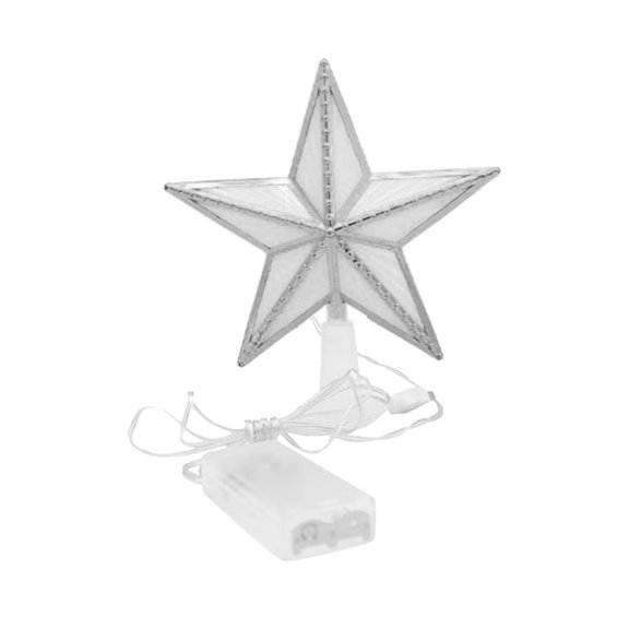 Star Christmas Tree Topper Lighted Christmas Tree Top Decoration LED Glowing Star Light Mall Counter Decoration Window Layout Tree Toppers Christmas Decorations