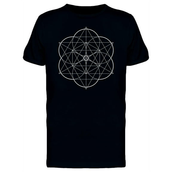 Star & Circle Pattern T-Shirt Men -Image by Shutterstock, Male Large