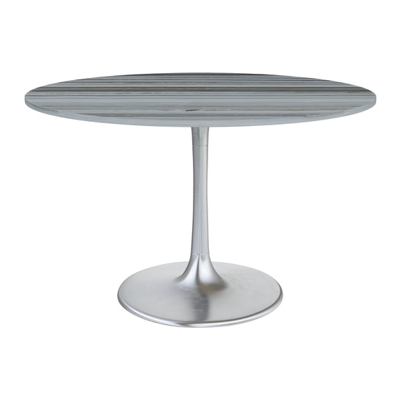 Star City Dining Table Gray & Silver