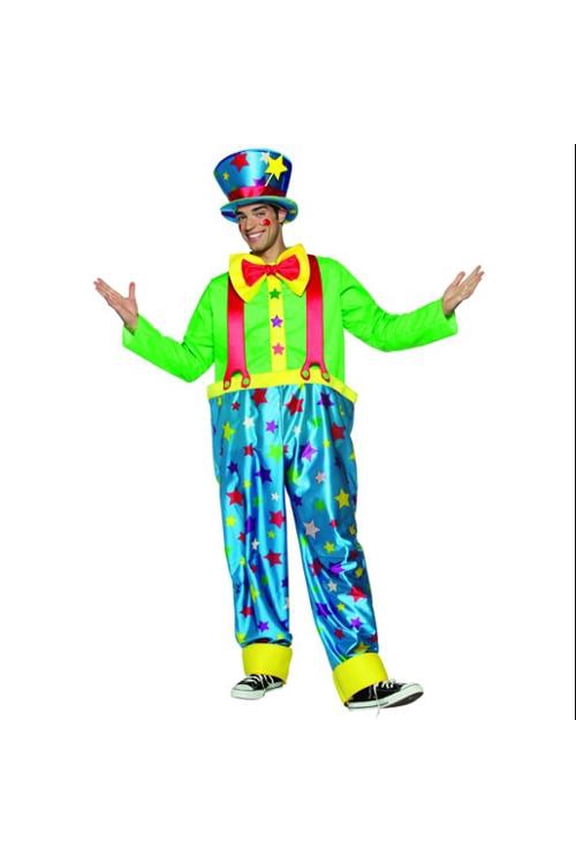 Star Clown Circus Man Costume Adult Standard