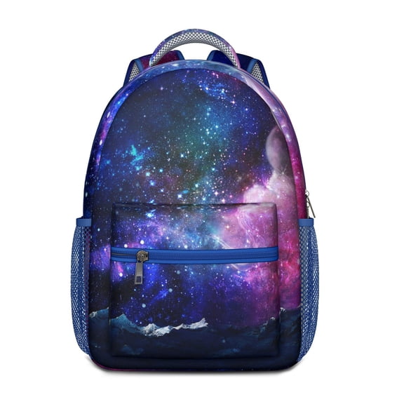 Star Constellation Space Galaxy Backpack for with Moon Sun Rocket and Alien Theme Lightweight School Bag