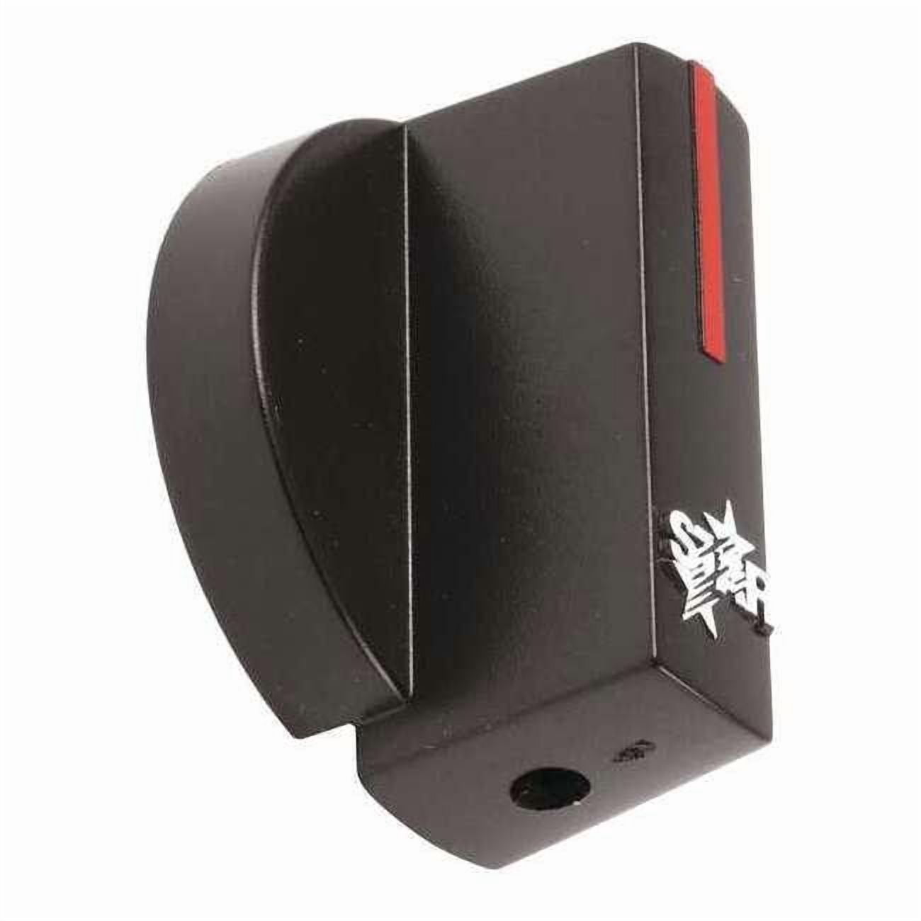 Star Control Knob, 1.7 in L x 1.65 in W, Alloy Steel, Black 2R-Z1854