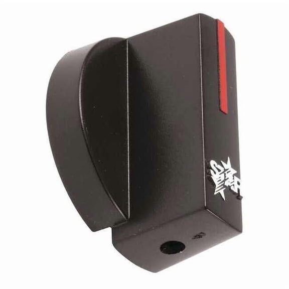 Star Control Knob, 1.7 in L x 1.65 in W, Alloy Steel, Black 2R-Z1854