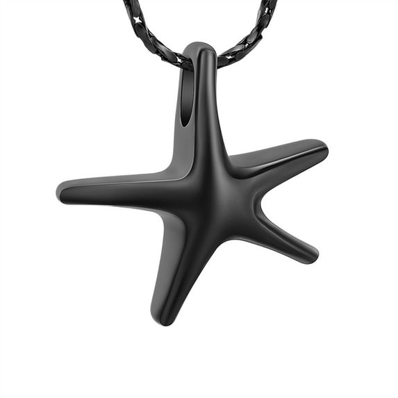 Star Cremation Jewelry Memorial Necklace Starfish Cremation Urn Necklace for Ashes Urn Keepsake with Gift Box